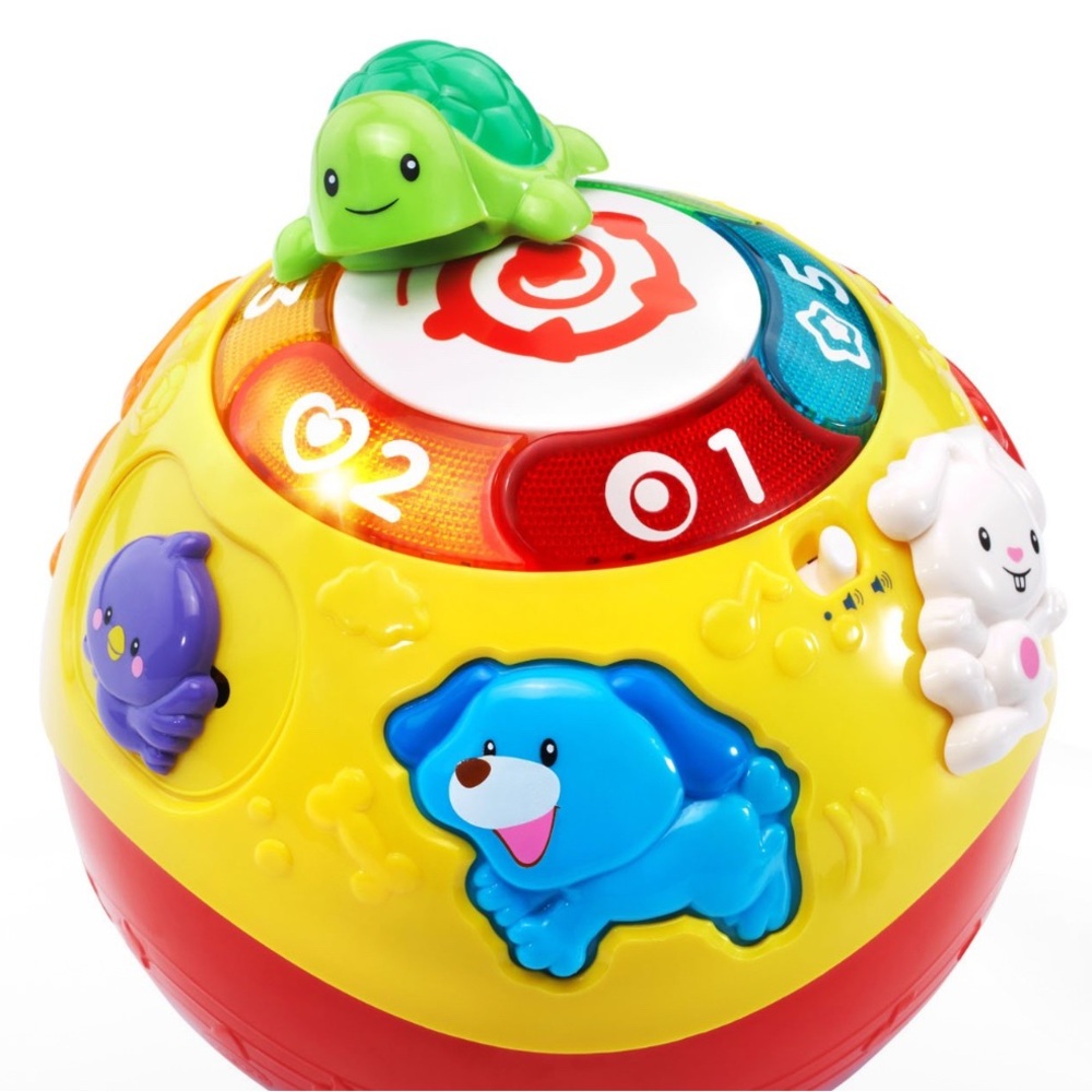 VTech Wiggle and Crawl Colorful Interactive Toy Ball for babies and toddlers